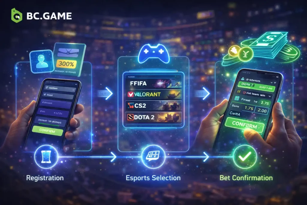 How to Place Your First Esports Bet on BC.Game