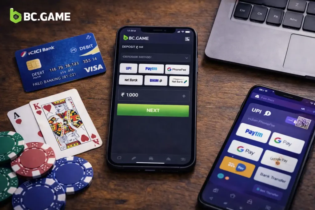 भुगतान गेटवे के प्रकार – BC Game भारत के लिए पूरा गाइड