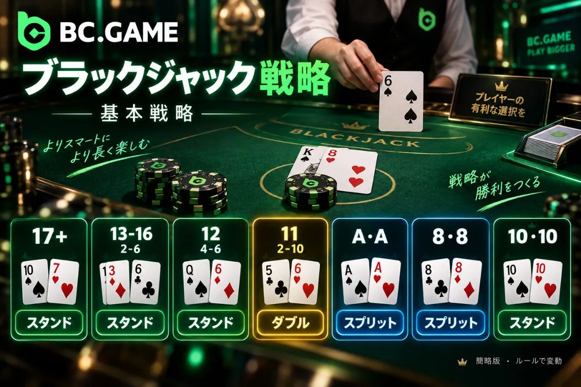 BC Game ブラックジャック ストラテジー(必勝戦略)