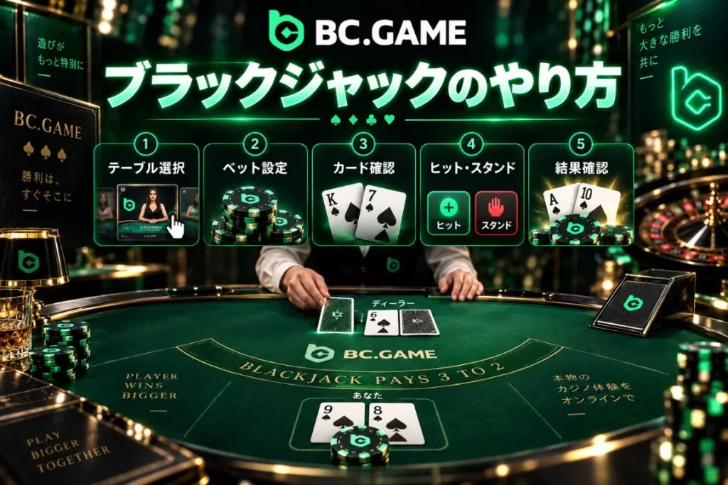 BC Game ブラックジャックのやり方