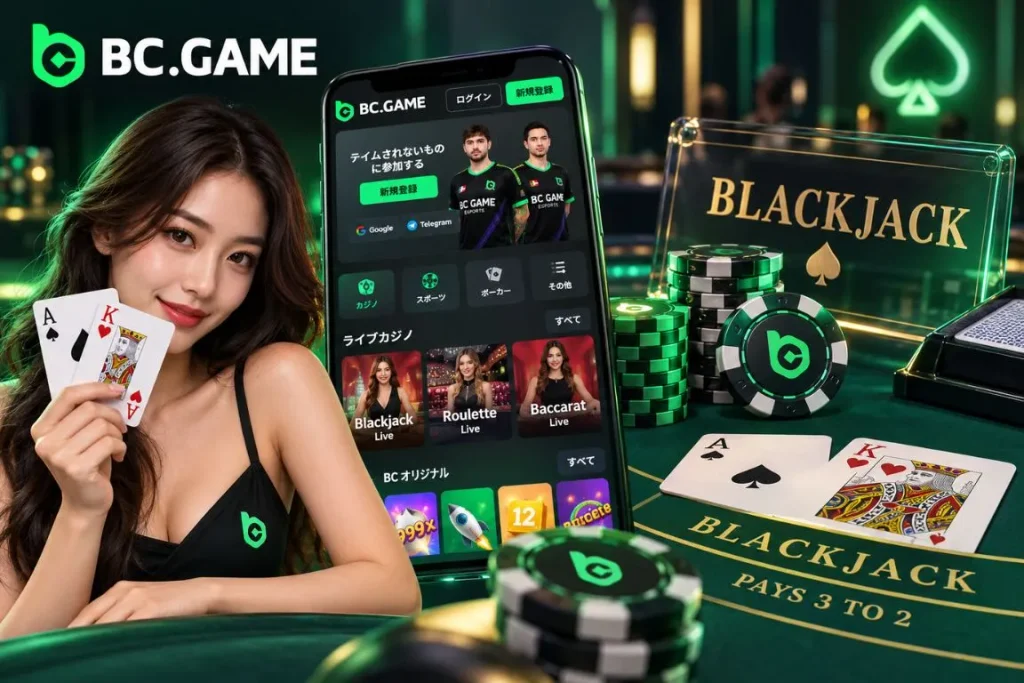 BC Game ブラックジャックを始める手順